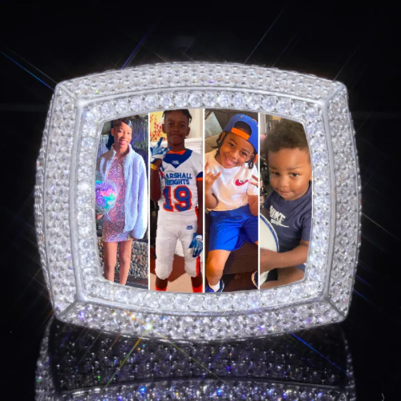 3D CUSTOM PICTURE ICED RING sold by The GUU Shop