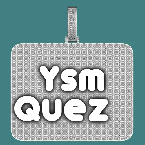 CUSTOM LETTER NECKLACE 3D BIG SQUARE sold by The GUU Shop