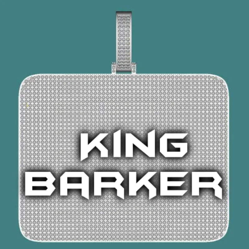 CUSTOM LETTER NECKLACE 3D BIG SQUARE sold by The GUU Shop