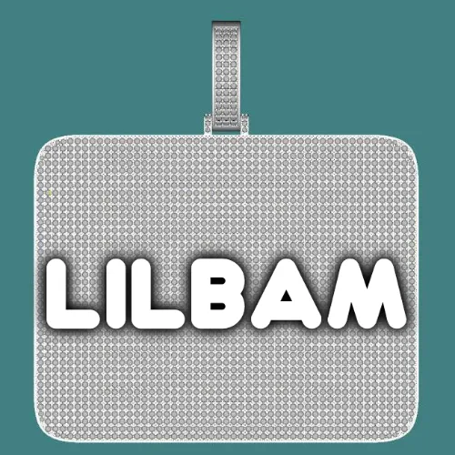 CUSTOM LETTER NECKLACE 3D BIG SQUARE sold by The GUU Shop