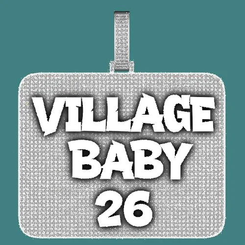 CUSTOM LETTER NECKLACE 3D BIG SQUARE sold by The GUU Shop