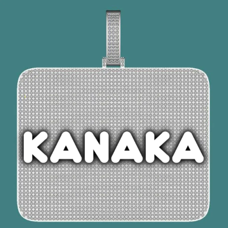 CUSTOM LETTER NECKLACE 3D BIG SQUARE sold by The GUU Shop