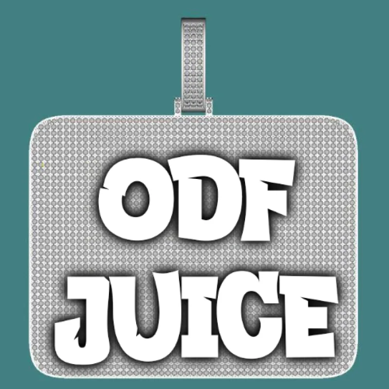 CUSTOM LETTER NECKLACE 3D BIG SQUARE sold by The GUU Shop