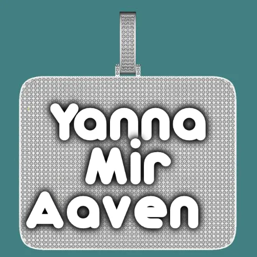 CUSTOM LETTER NECKLACE 3D BIG SQUARE sold by The GUU Shop