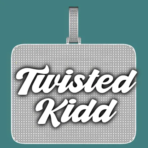 CUSTOM LETTER NECKLACE 3D BIG SQUARE sold by The GUU Shop