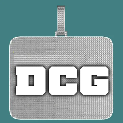 CUSTOM LETTER NECKLACE 3D BIG SQUARE sold by The GUU Shop