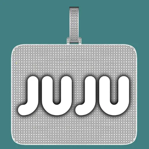 CUSTOM LETTER NECKLACE 3D BIG SQUARE sold by The GUU Shop