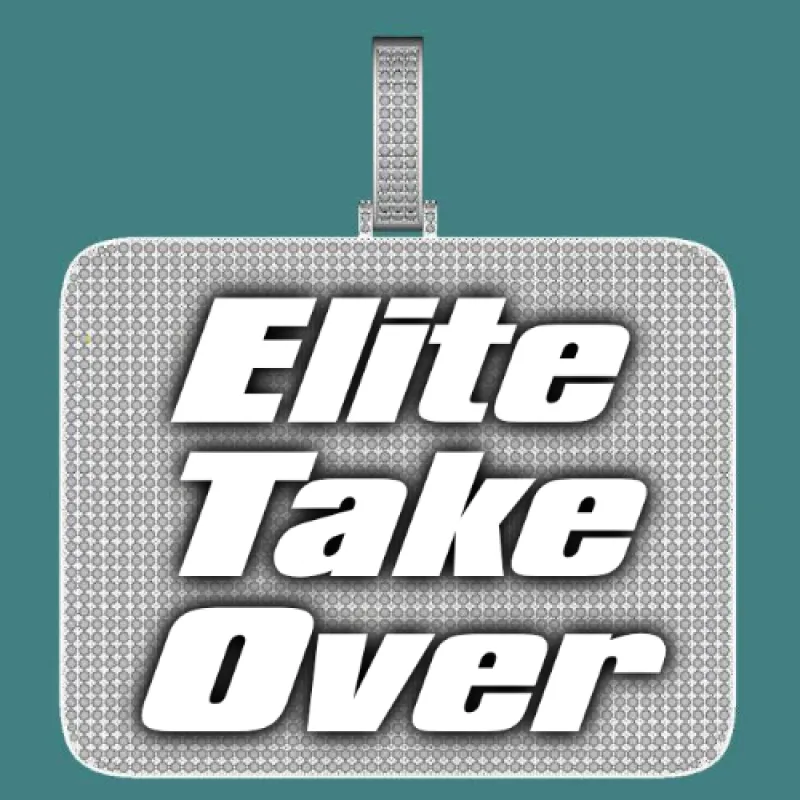 CUSTOM LETTER NECKLACE 3D BIG SQUARE sold by The GUU Shop