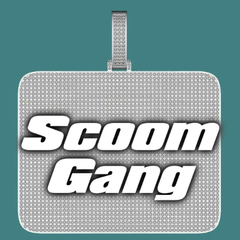 CUSTOM LETTER NECKLACE 3D BIG SQUARE sold by The GUU Shop