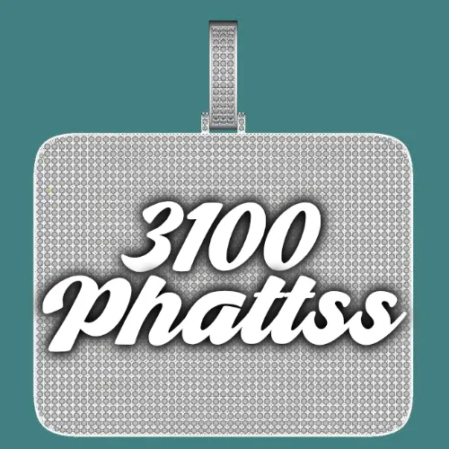 CUSTOM LETTER NECKLACE 3D BIG SQUARE sold by The GUU Shop