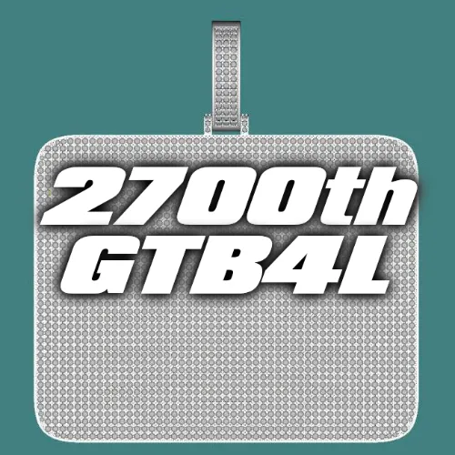 CUSTOM LETTER NECKLACE 3D BIG SQUARE sold by The GUU Shop