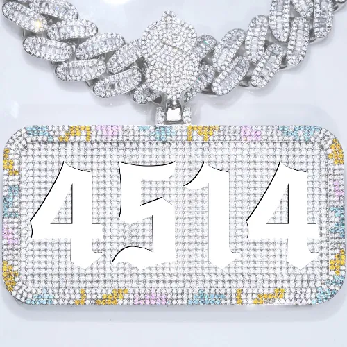 CUSTOM LETTER NECKLACE 3D COLORFUL SQUARE sold by The GUU Shop