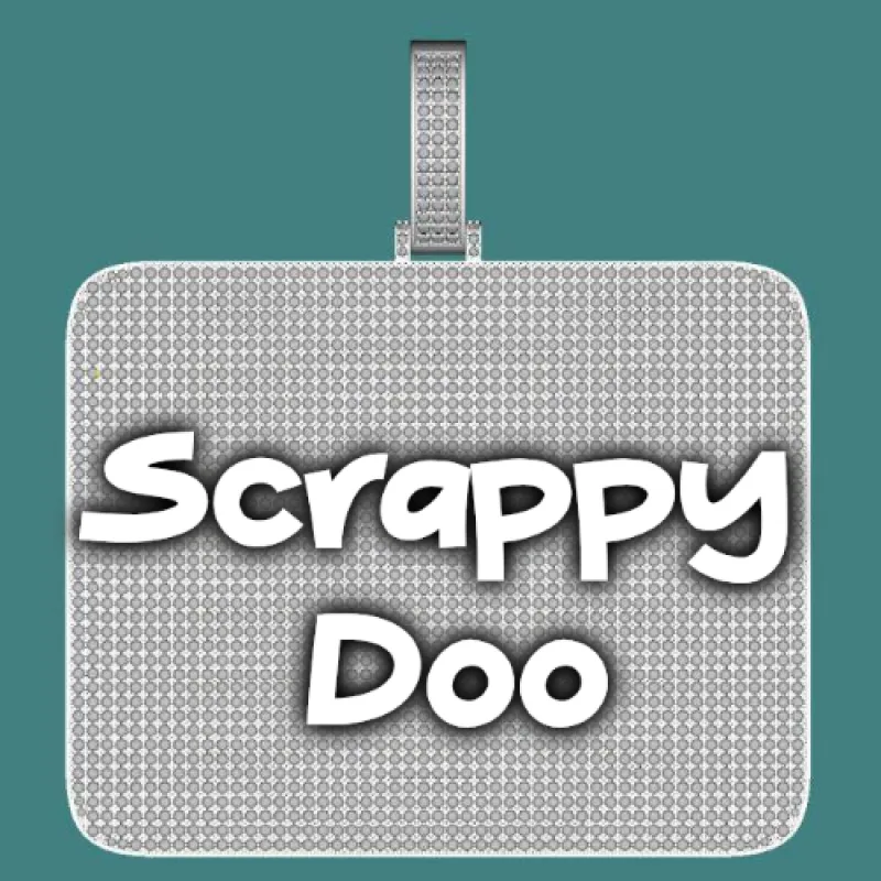 CUSTOM LETTER NECKLACE 3D BIG SQUARE sold by The GUU Shop