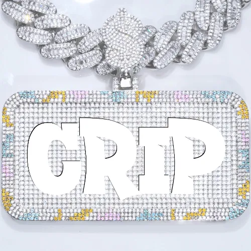 CUSTOM LETTER NECKLACE 3D COLORFUL SQUARE sold by The GUU Shop