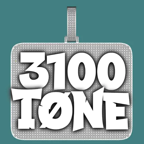 CUSTOM LETTER NECKLACE 3D BIG SQUARE sold by The GUU Shop