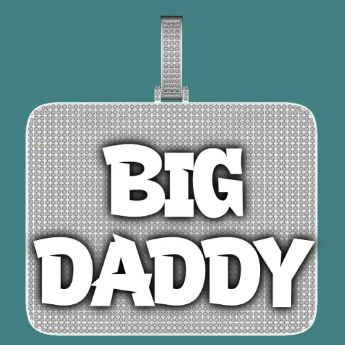 CUSTOM LETTER NECKLACE 3D BIG SQUARE sold by The GUU Shop