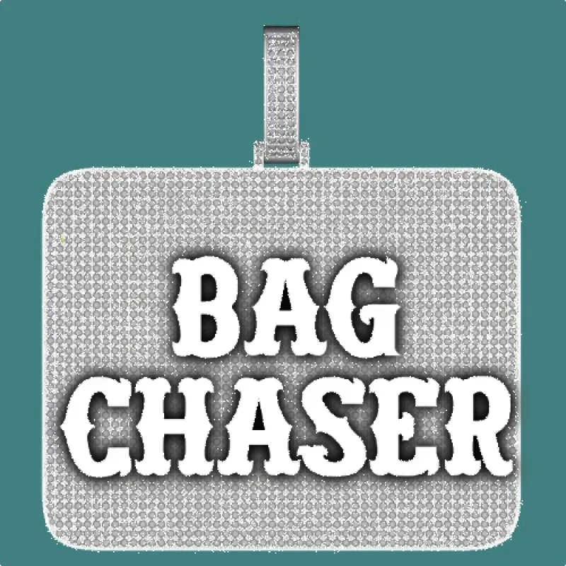 CUSTOM LETTER NECKLACE 3D BIG SQUARE sold by The GUU Shop