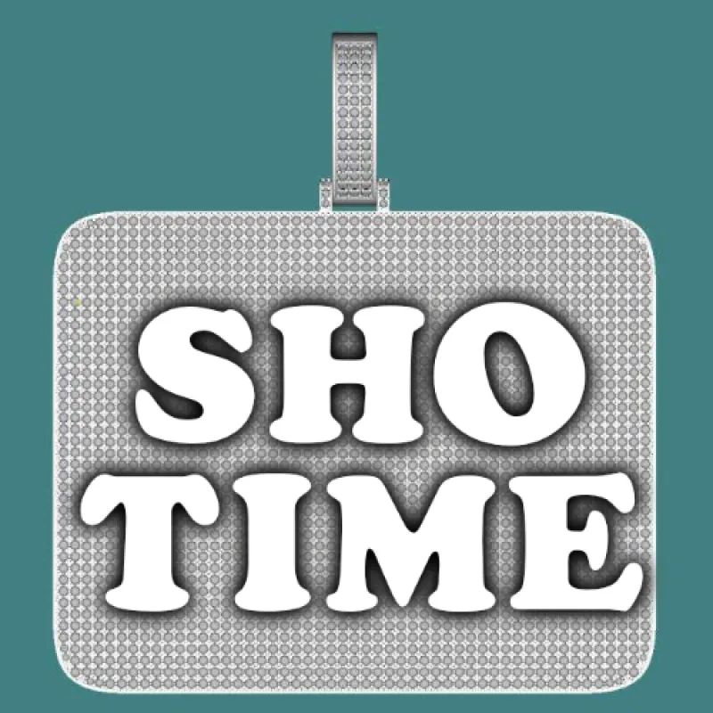 CUSTOM LETTER NECKLACE 3D BIG SQUARE sold by The GUU Shop