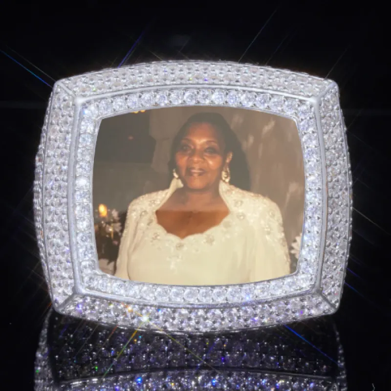 3D CUSTOM PICTURE ICED RING sold by The GUU Shop