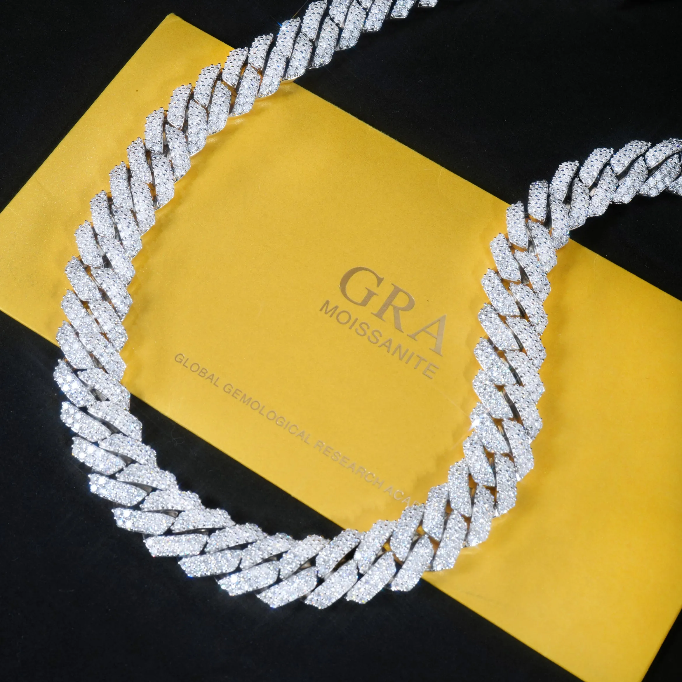 VVS Moissanite 20MM Prong Cuban Link Chain sold by The GUU Shop product image thumbnail 3