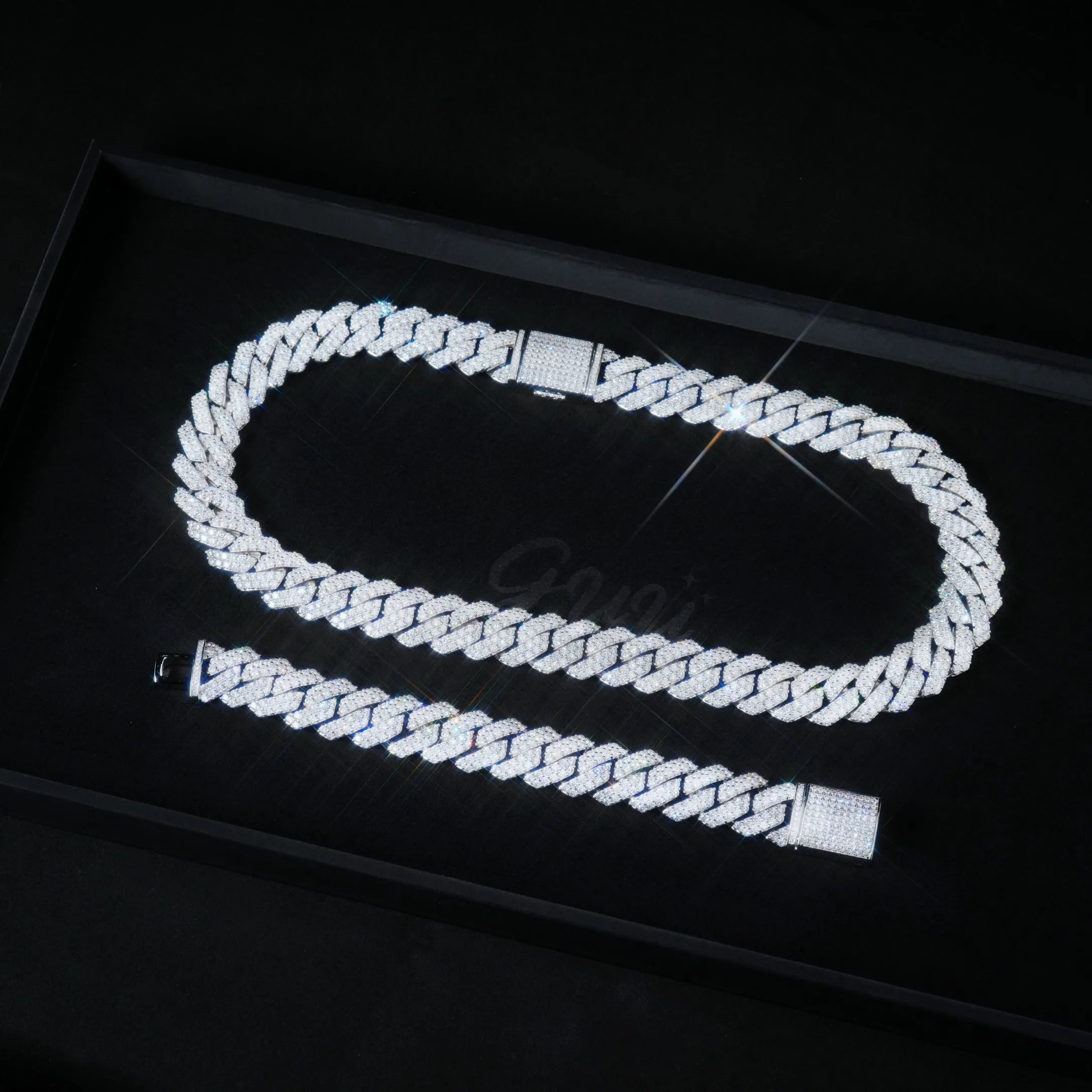 VVS Moissanite 20MM Prong Cuban Link Chain sold by The GUU Shop product image thumbnail 5