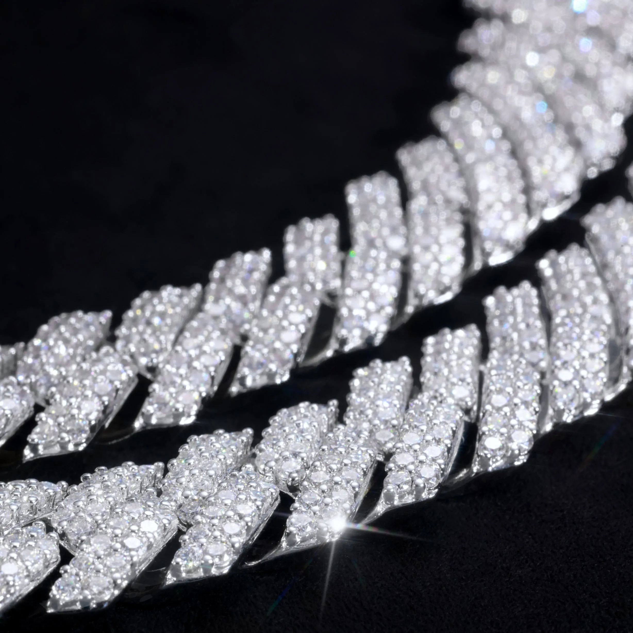 VVS Moissanite 14MM Prong Cuban Link Chain sold by The GUU Shop product image thumbnail 5