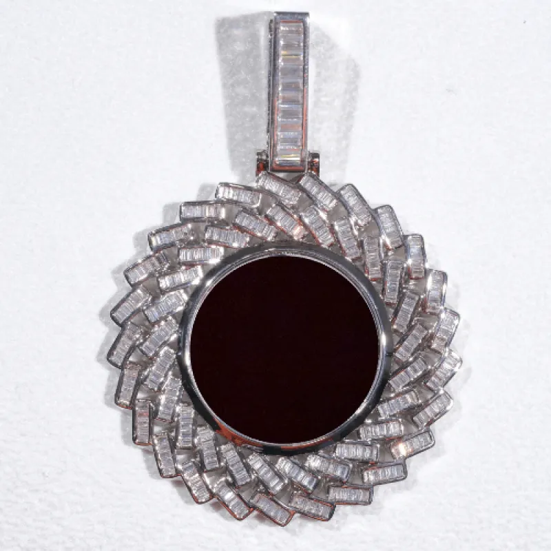 Large 3D Baguette Custom Picture Pendant sold by The GUU Shop