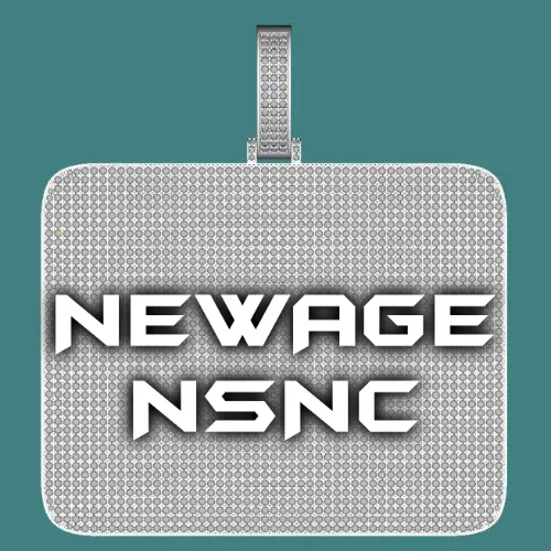 CUSTOM LETTER NECKLACE 3D BIG SQUARE sold by The GUU Shop