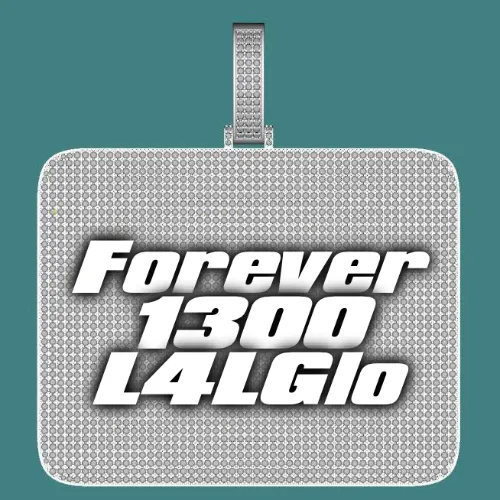 CUSTOM LETTER NECKLACE 3D BIG SQUARE sold by The GUU Shop