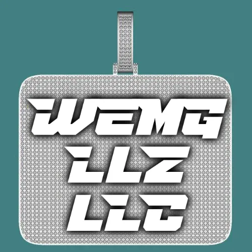 CUSTOM LETTER NECKLACE 3D BIG SQUARE sold by The GUU Shop