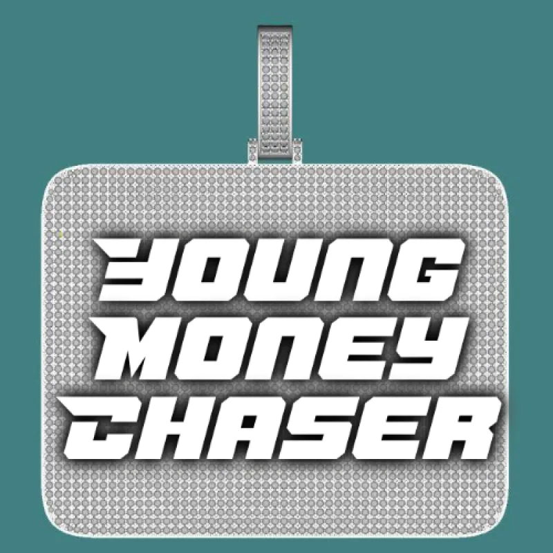 CUSTOM LETTER NECKLACE 3D BIG SQUARE sold by The GUU Shop