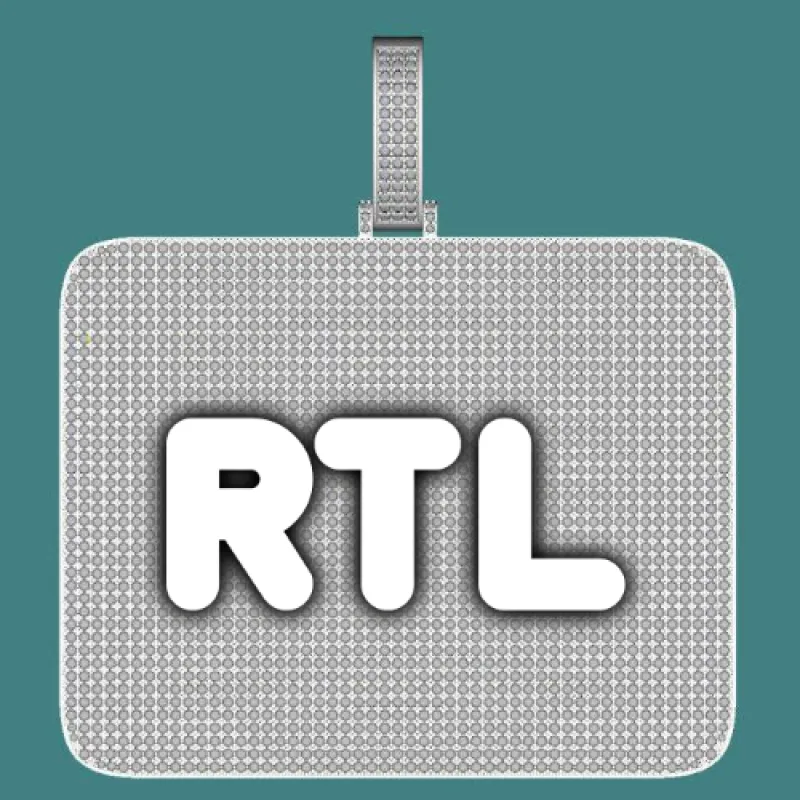 CUSTOM LETTER NECKLACE 3D BIG SQUARE sold by The GUU Shop