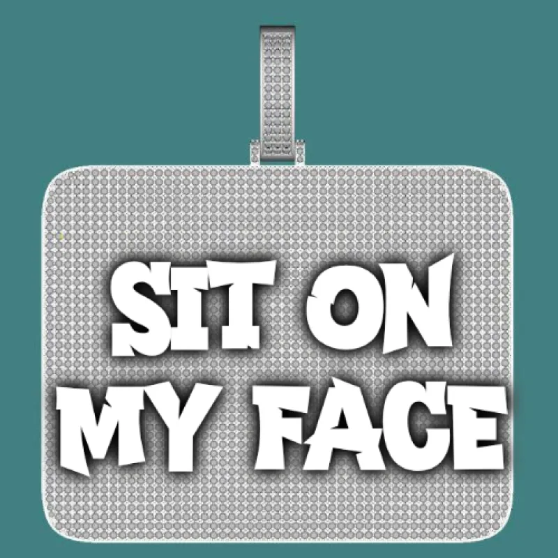 CUSTOM LETTER NECKLACE 3D BIG SQUARE sold by The GUU Shop