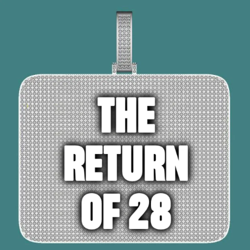 CUSTOM LETTER NECKLACE 3D BIG SQUARE sold by The GUU Shop