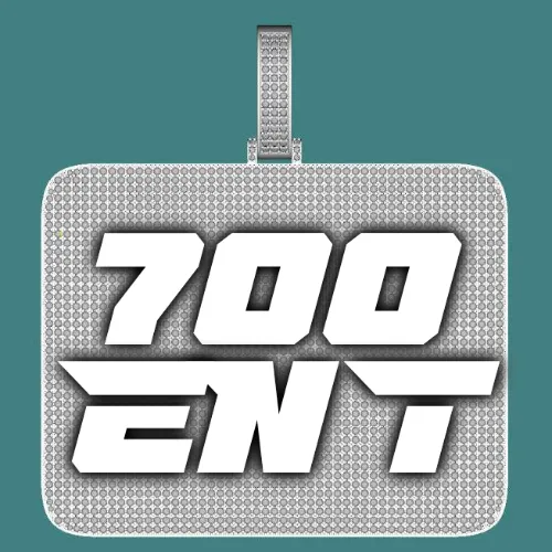 CUSTOM LETTER NECKLACE 3D BIG SQUARE sold by The GUU Shop