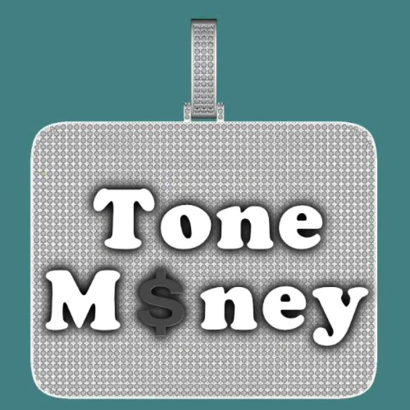 CUSTOM LETTER NECKLACE 3D BIG SQUARE sold by The GUU Shop