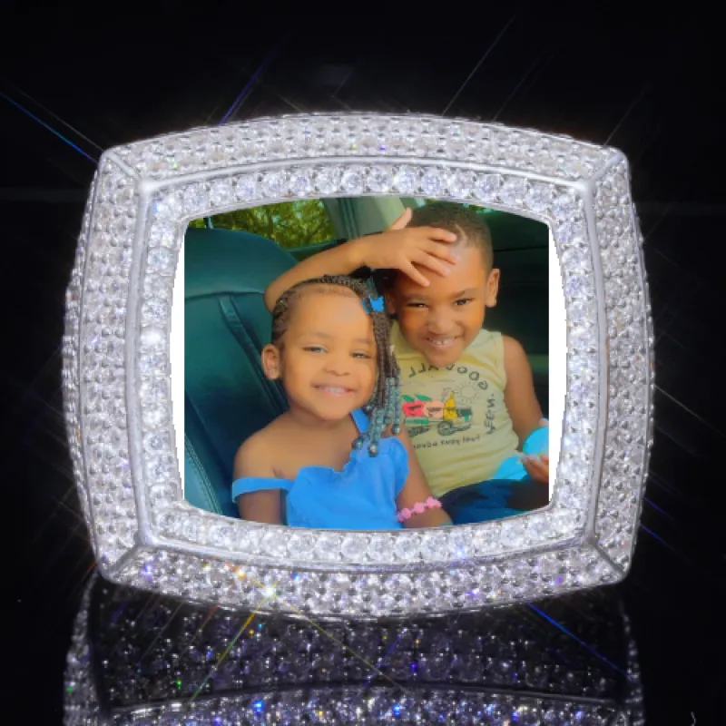 3D CUSTOM PICTURE ICED RING sold by The GUU Shop