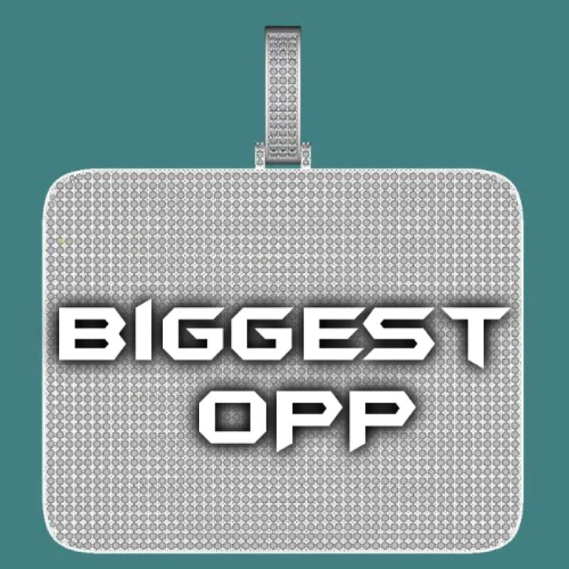 CUSTOM LETTER NECKLACE 3D BIG SQUARE sold by The GUU Shop