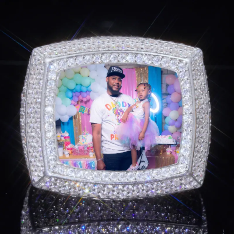 3D CUSTOM PICTURE ICED RING sold by The GUU Shop