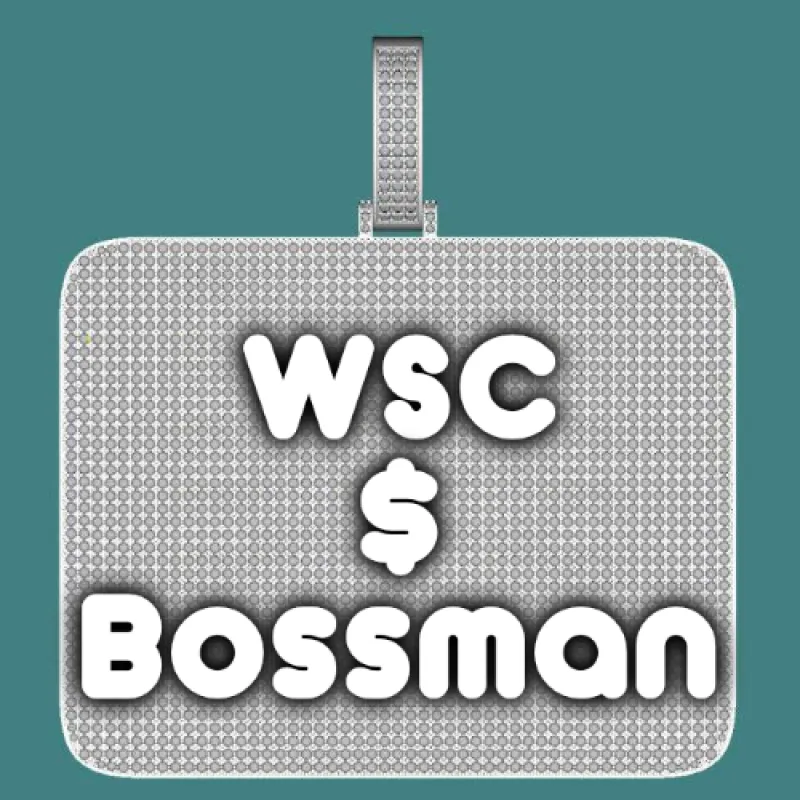 CUSTOM LETTER NECKLACE 3D BIG SQUARE sold by The GUU Shop