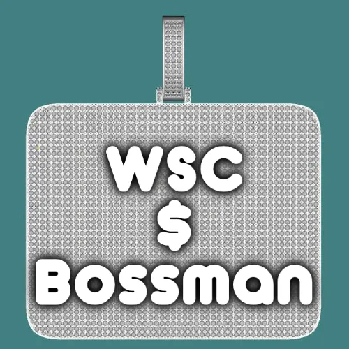 CUSTOM LETTER NECKLACE 3D BIG SQUARE sold by The GUU Shop