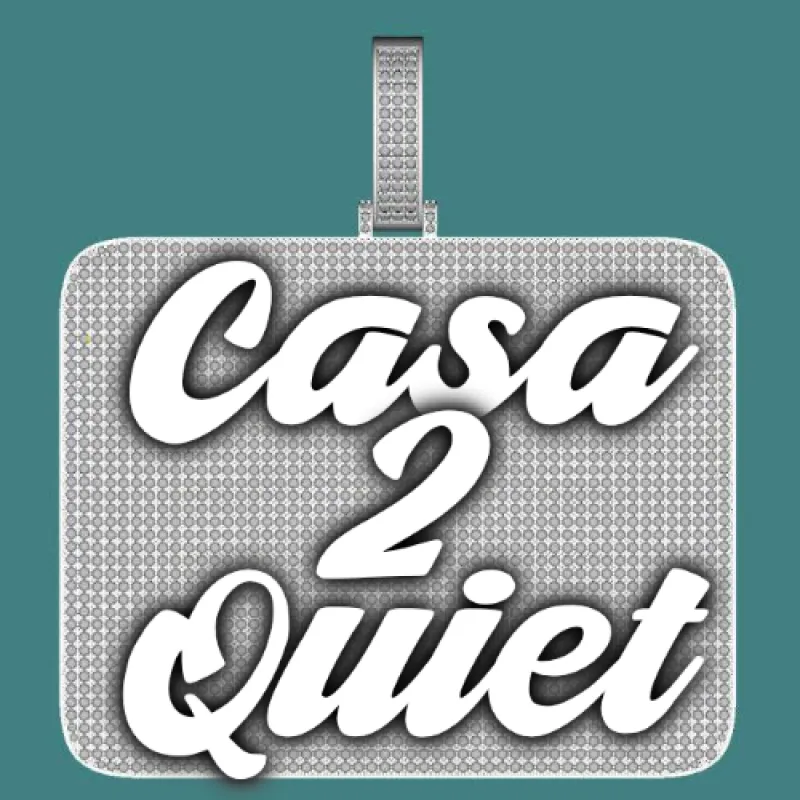 CUSTOM LETTER NECKLACE 3D BIG SQUARE sold by The GUU Shop