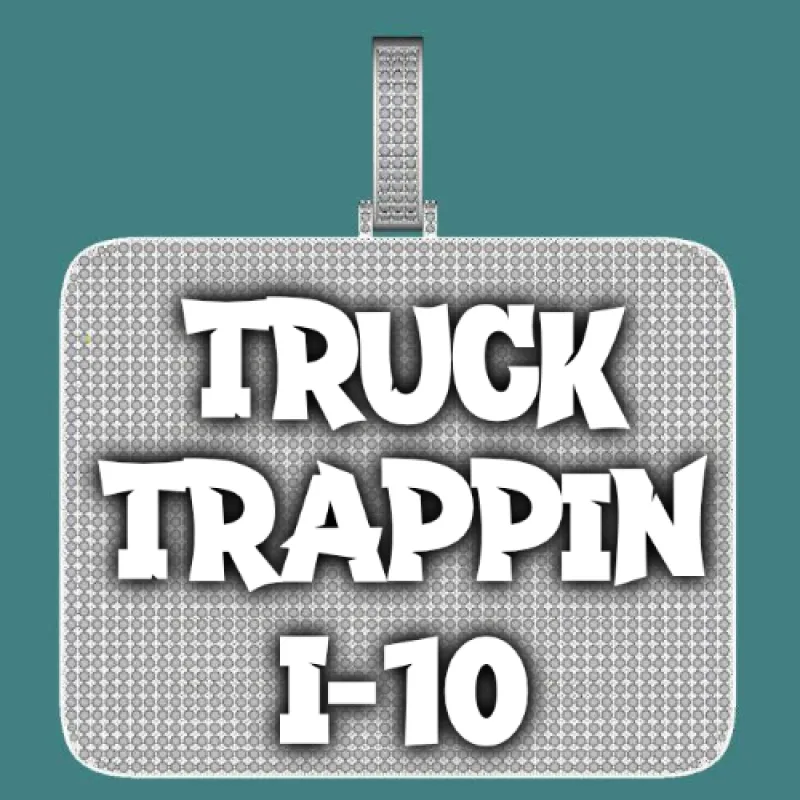 CUSTOM LETTER NECKLACE 3D BIG SQUARE sold by The GUU Shop