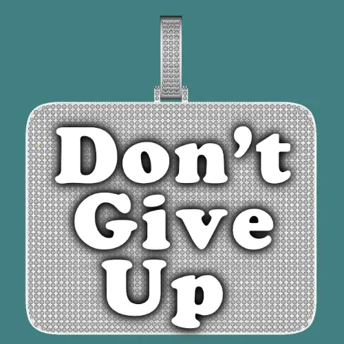 CUSTOM LETTER NECKLACE 3D BIG SQUARE sold by The GUU Shop