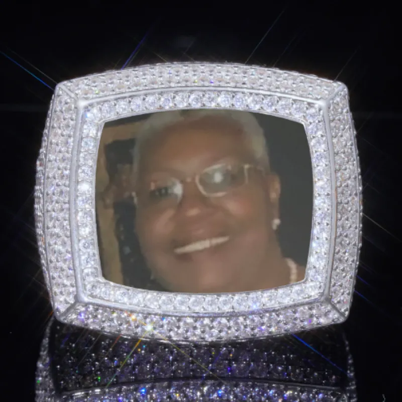 3D CUSTOM PICTURE ICED RING sold by The GUU Shop