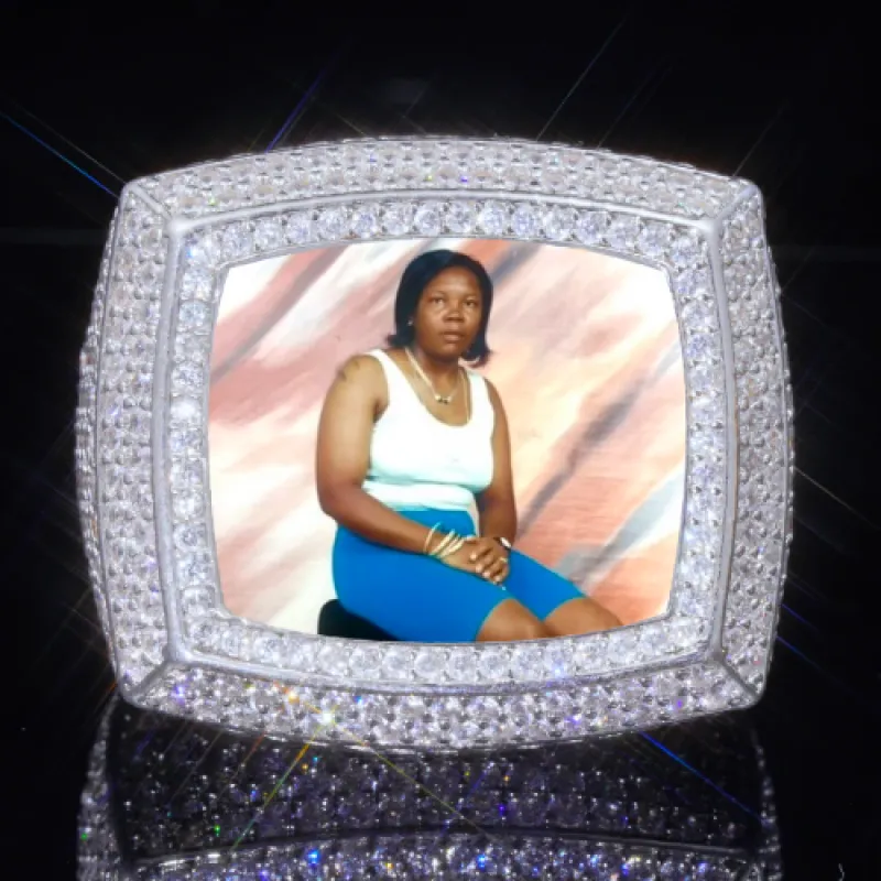 3D CUSTOM PICTURE ICED RING sold by The GUU Shop