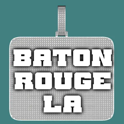 CUSTOM LETTER NECKLACE 3D BIG SQUARE sold by The GUU Shop