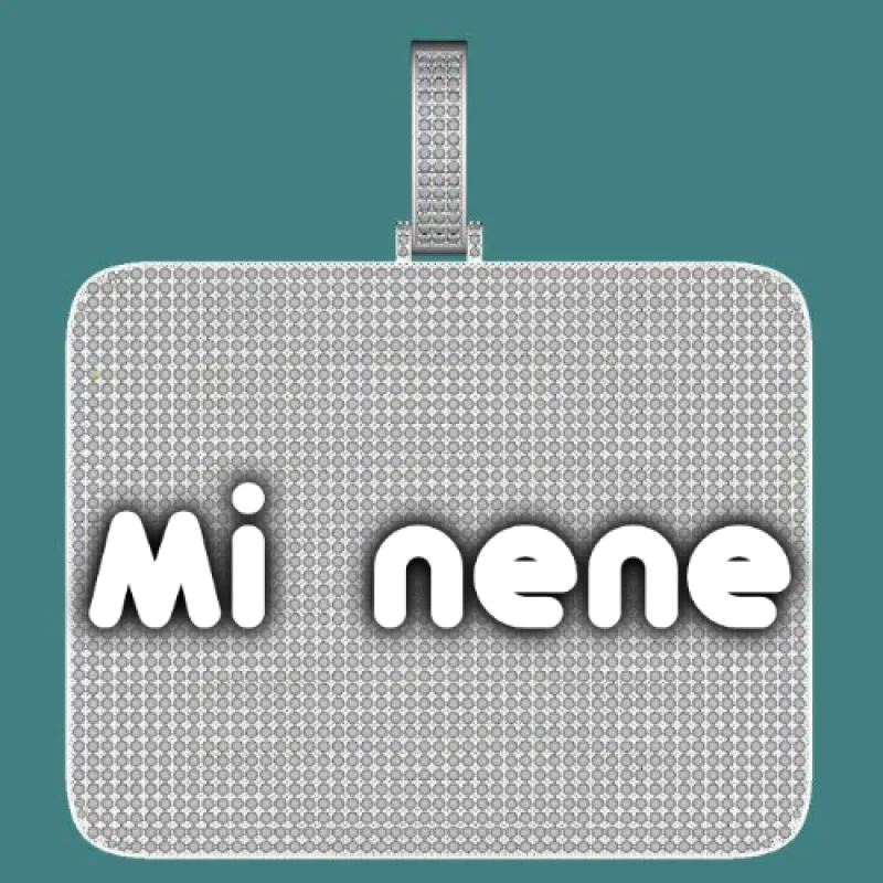 CUSTOM LETTER NECKLACE 3D BIG SQUARE sold by The GUU Shop