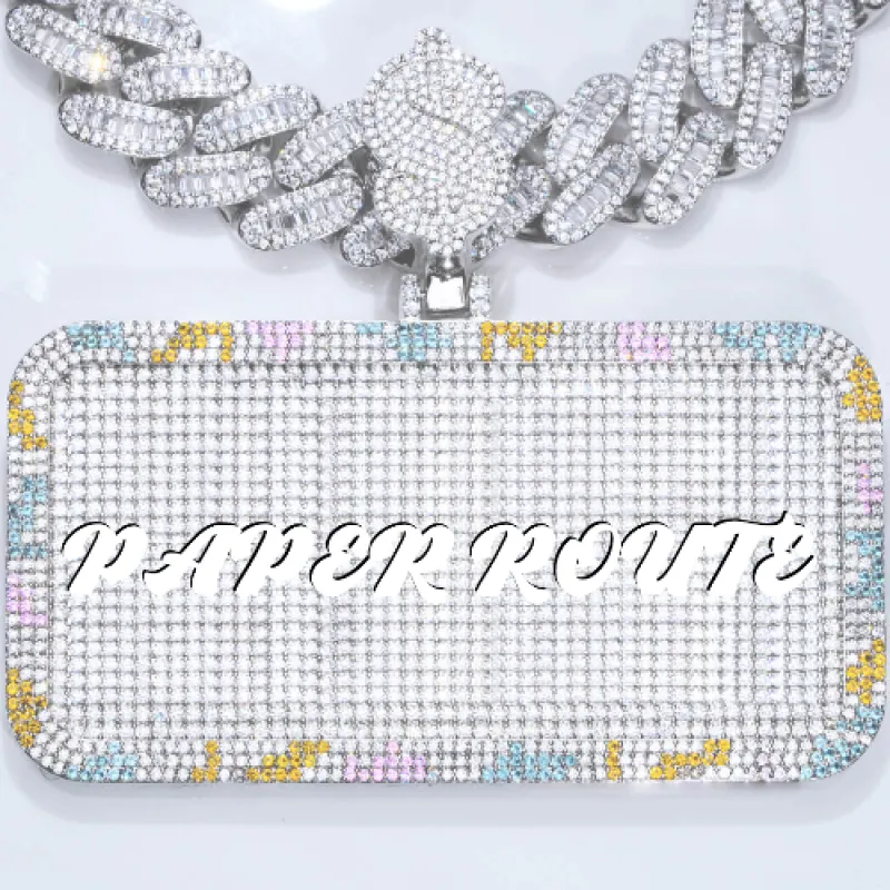 CUSTOM LETTER NECKLACE 3D COLORFUL SQUARE sold by The GUU Shop