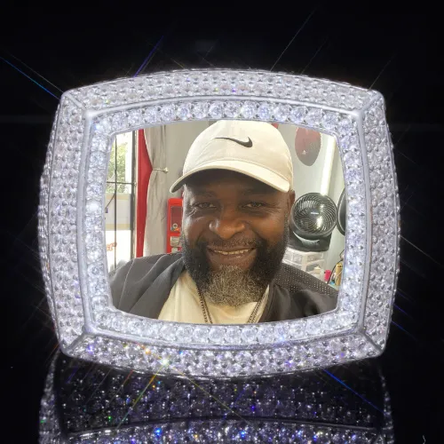 3D CUSTOM PICTURE ICED RING sold by The GUU Shop